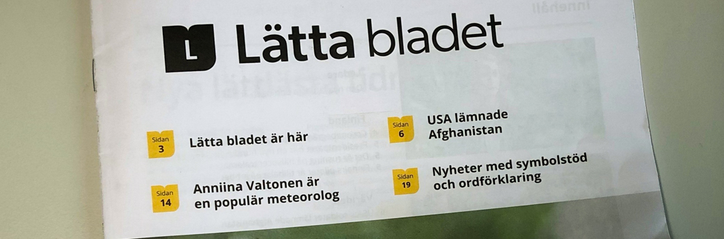 Detalj av ett exemplar av Lätta bladet.