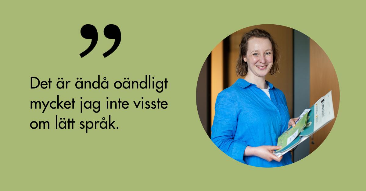 Helena Holm-Cüzdan och citatet Det är ändå oöndligt mycket jag inte visste om lätt språk.