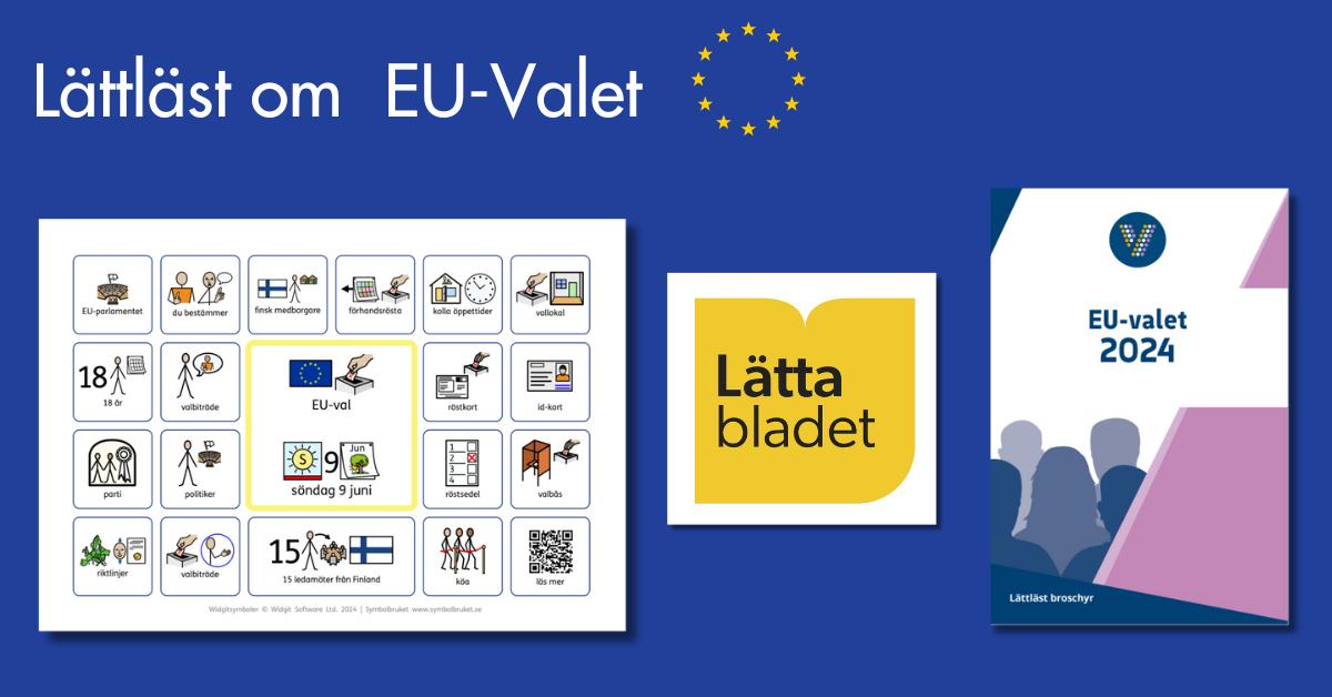 Bild av pärmen till den lättlästa broschyren om EU-valet.