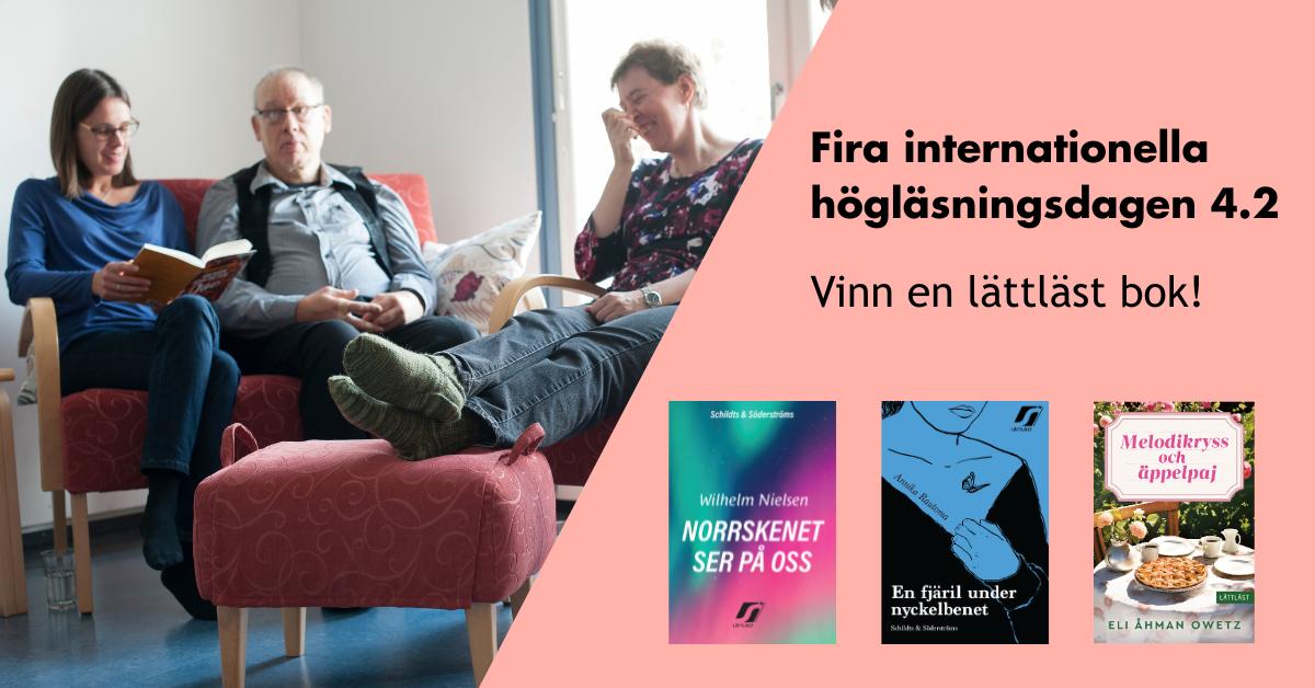 Fira högläsningsdagen 2.5. Vinn en lättläst bok.